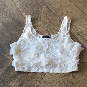 NWT Topshop embellished crop top